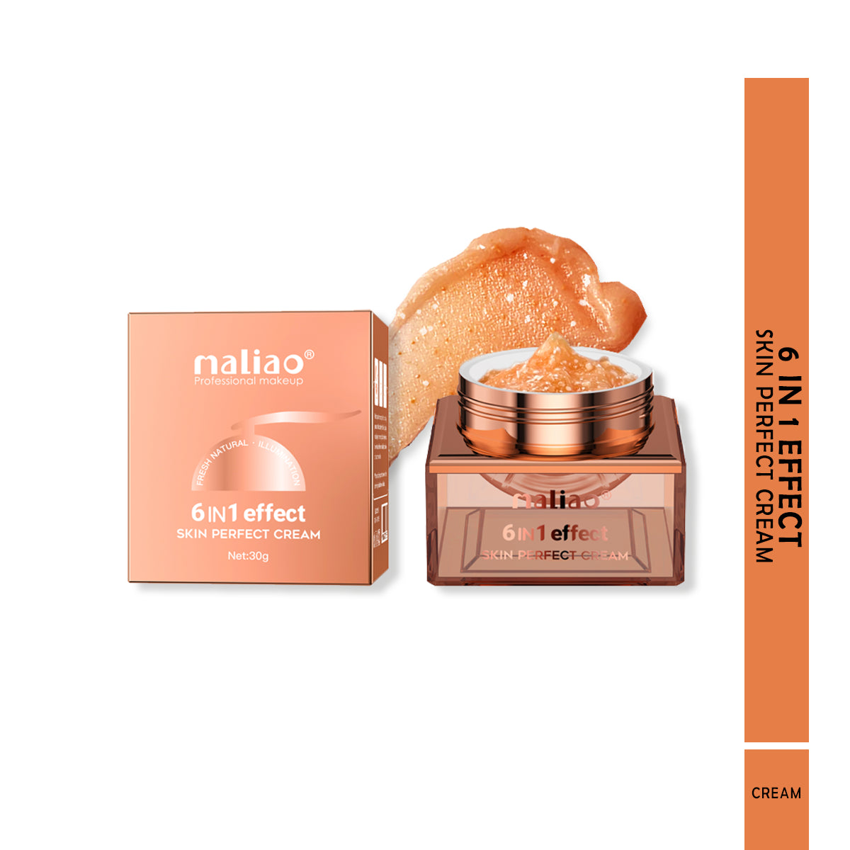 Maliao, SPFProtection, 6-in-1 Effect, FreshNaturalIllumination, SkinPerfectCream,